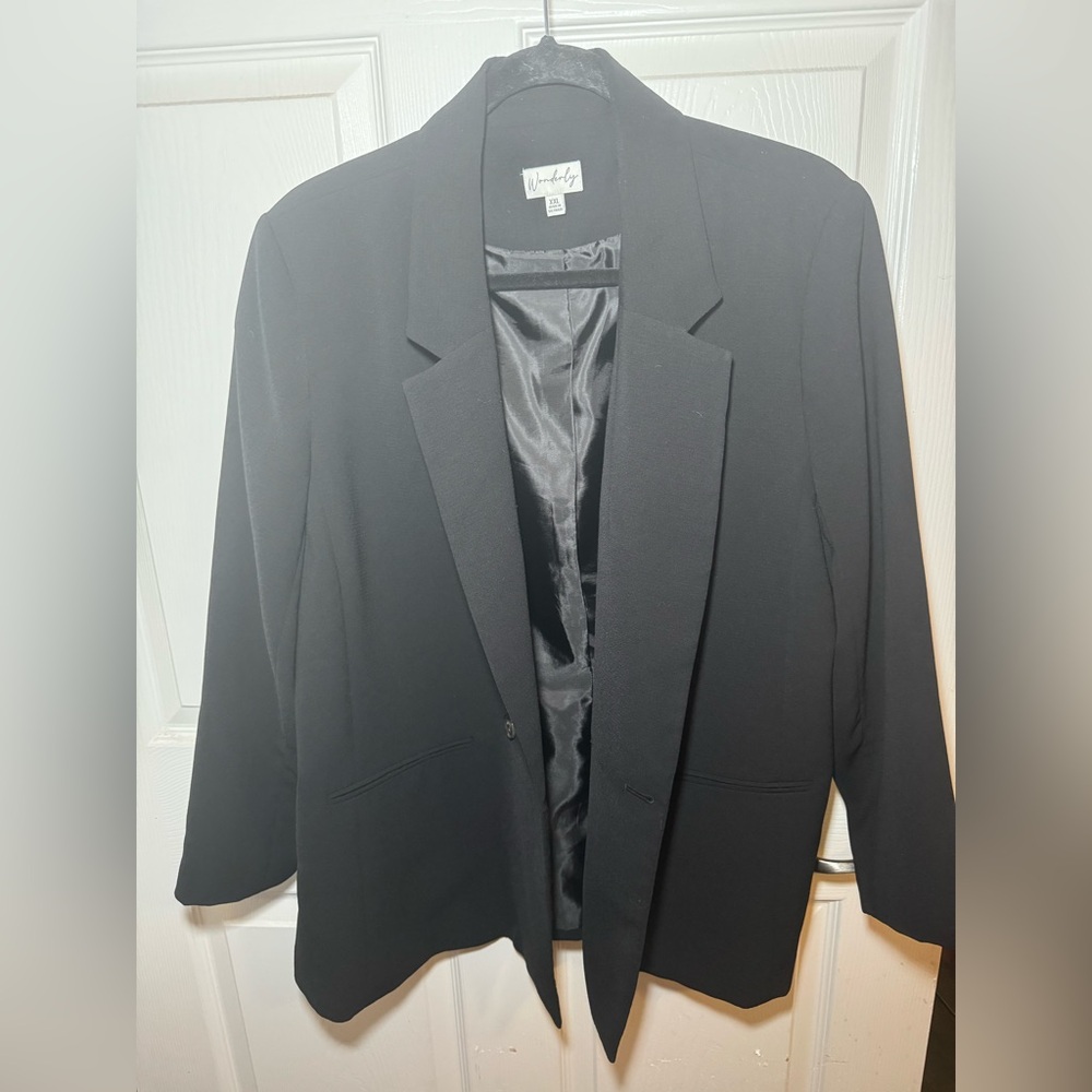 Black Plus Size Blazer